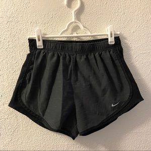 Black and Gray Nike Dri-Fit Running Shorts